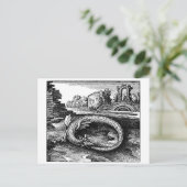 Magical Ouroboros Dragon Briefkaart (Staand voorkant)