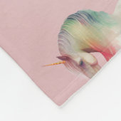 Magical Paars Blush Ombre Unicorn Fleece Deken (Hoek)