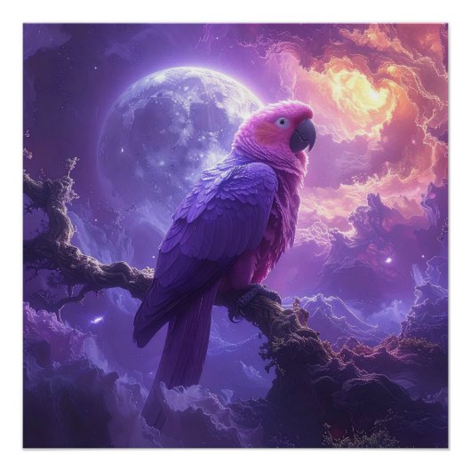 Magical Parrot Perfect Poster (Voorkant)