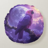 Magical Parrot Rond Kussen (Voorkant)