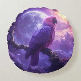 Magical Parrot Rond Kussen