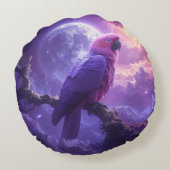Magical Parrot Rond Kussen (Achterkant)