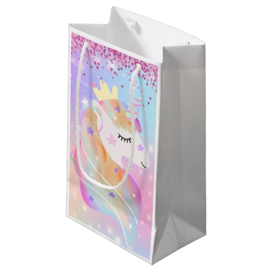 Magical Party Gift Bag Klein Cadeauzakje (Voorkant Gekanteld)