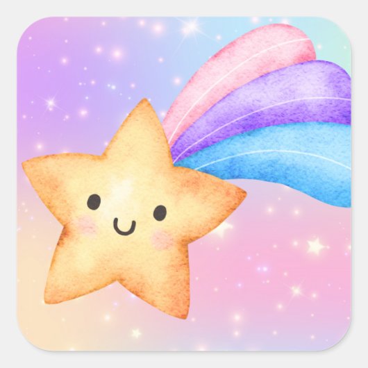Magical Party Shooting Star Sticker (Voorkant)