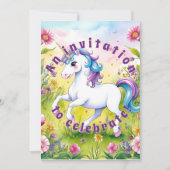 Magical Pastel Custom Verjaardag Foto Kaart (Voorkant)