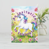 Magical Pastel Custom Verjaardag Foto Kaart (Staand voorkant)