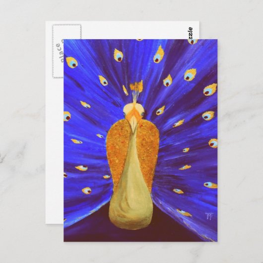 Magical Peacock Briefkaart (Voorkant / Achterkant)