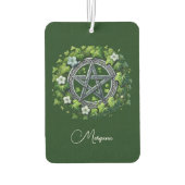 Magical Pentagram Green Ivy Personalized Luchtverfrisser (Achterkant)