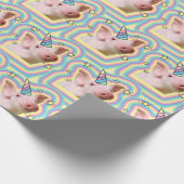 Magical Piglet Unicorn Cadeaupapier (Hoek)