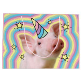 Magical Piglet Unicorn Groot Cadeauzakje (Achterkant)