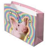 Magical Piglet Unicorn Groot Cadeauzakje (Achterkant Gekanteld)
