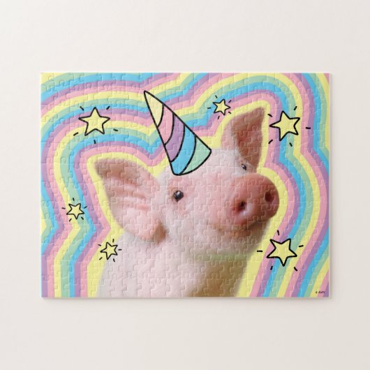 Magical Piglet Unicorn Legpuzzel (Horizontaal)