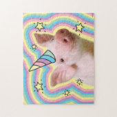 Magical Piglet Unicorn Legpuzzel (Verticaal)