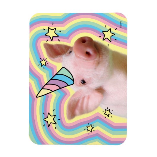 Magical Piglet Unicorn Magneet (Verticaal)