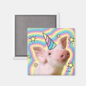 Magical Piglet Unicorn Magneet (Voorkant / Achterkant)
