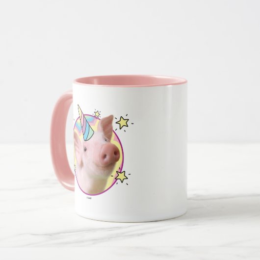Magical Piglet Unicorn Mok (Voorkant links)