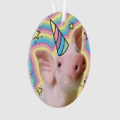 Magical Piglet Unicorn Ornament (voorkant)