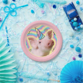 Magical Piglet Unicorn Papieren Bordje (Feest)
