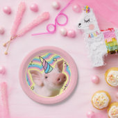 Magical Piglet Unicorn Papieren Bordje (Feest)