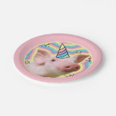 Magical Piglet Unicorn Papieren Bordje (Gekanteld)