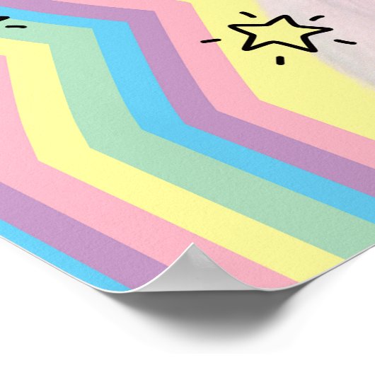 Magical Piglet Unicorn Poster (Hoek)