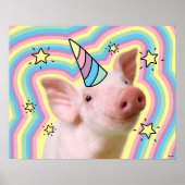 Magical Piglet Unicorn Poster (Voorkant)
