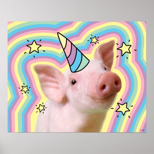Magical Piglet Unicorn Poster (Voorkant)