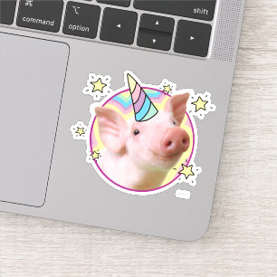 Magical Piglet Unicorn Sticker