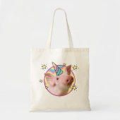 Magical Piglet Unicorn Tote Bag (Voorkant)