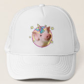 Magical Piglet Unicorn Trucker Pet (Voorkant)