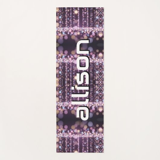 Magical pink background name Personalized Yogamat (Voorkant)