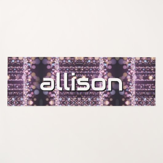 Magical pink background name Personalized  Yogamat (Voorkant (horizontaal))