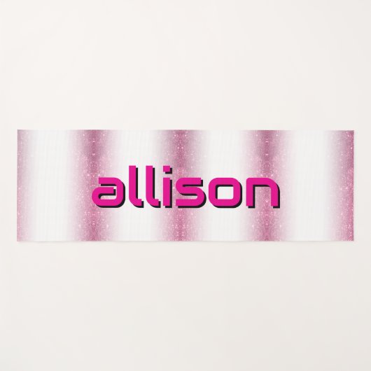 Magical pink background name Personalized  Yogamat (Voorkant (horizontaal))