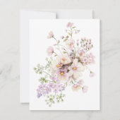 Magical Pink Fairy verjaardagsuitnodiging Kaart (Achterkant)