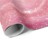Magical Pink Galaxy Sparkle & Marble Texture Cadeaupapier (Rol Hoek)