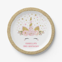 Magical Pink Gold Unicorn Birthday Party