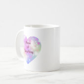 Magical Pink Heart Pattern Mug Koffiemok (Voorkant links)