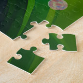 Magical Pink Irish Woodland Fairy and Butterflies Legpuzzel (Zijkant)