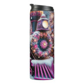 Magical Pink Purple Christmas Train Wonderland Thermosbeker (Geroteerd rechts)