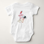 Magical Pink Swirly Mermaid Romper (Achterkant)