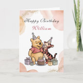 Magical Pooh & Friends Birthday Kaart (Voorkant)