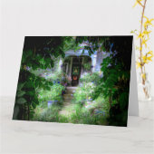 MAGICAL PORCH Jumbo Greeting Card Kaart (Gele Bloem)