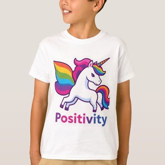 Magical Positivity Sticker T-Shirt Design (Voorkant)