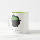Magical Potion Custom Halloween Gift Tweekleurige Koffiemok (Voorkant links)