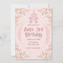 Magical Princess Birthday Invitation | Watercolor