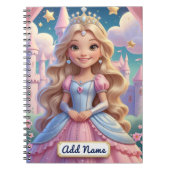 Magical Princess Notitieboek – Bewerkbare naam (Voorkant)