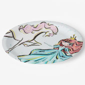 Magical Princess Sprookjesfeest Papieren Borden Papieren Bordje (Gekanteld)