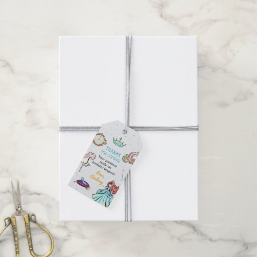Magical Princess Sprookjesgunst Dank u Label Cadeaulabel (Met Touw)