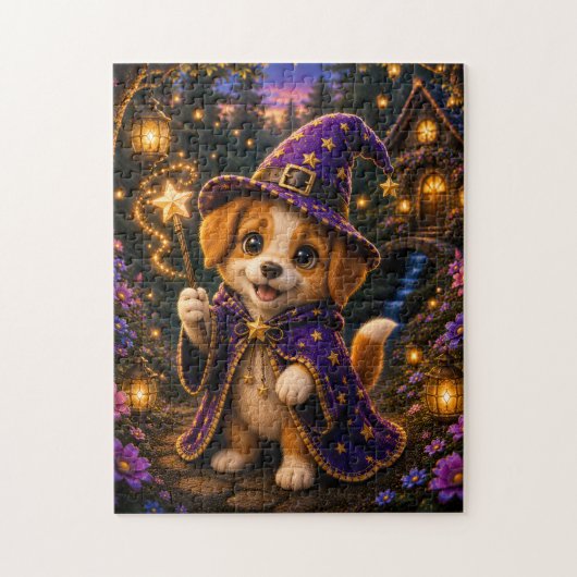 Magical Puppy Wizard Jigsaw Puzzle Legpuzzel (Verticaal)
