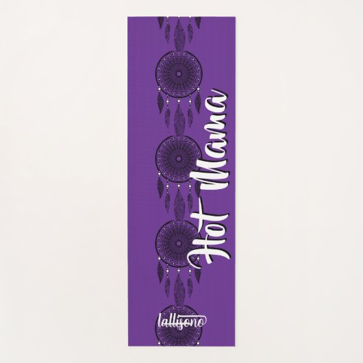 Magical purple background name Personalized  Yogamat (Voorkant)
